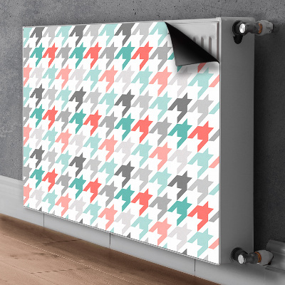 Decorative radiator cover Colorful pipette