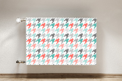 Decorative radiator cover Colorful pipette