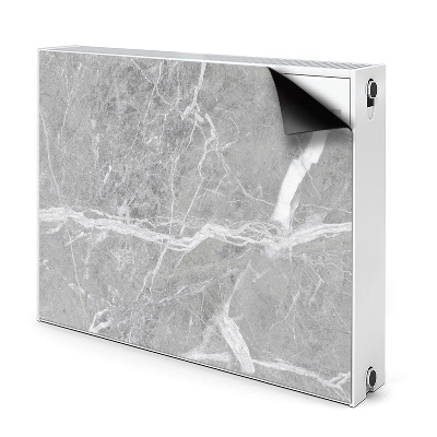 Decorative radiator cover Gray marble