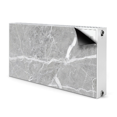 Decorative radiator cover Gray marble