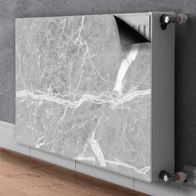 Decorative radiator cover Gray marble