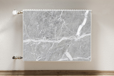 Decorative radiator cover Gray marble