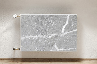 Decorative radiator cover Gray marble