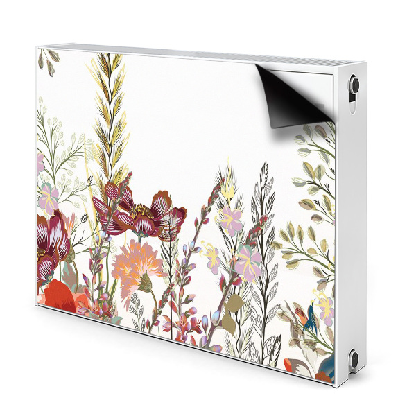 Printed radiator mat Field flowers