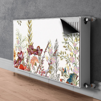 Printed radiator mat Field flowers