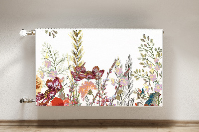 Printed radiator mat Field flowers