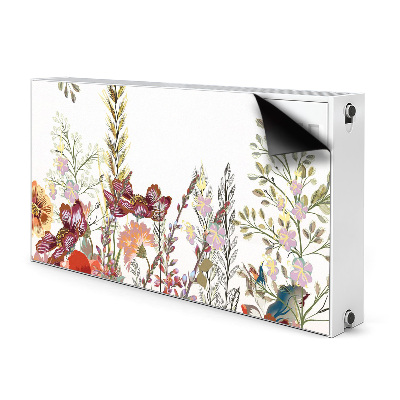 Printed radiator mat Field flowers