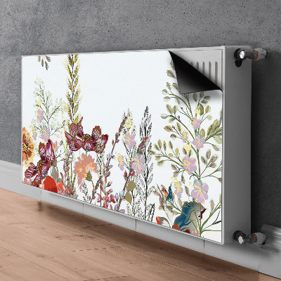 Printed radiator mat Field flowers