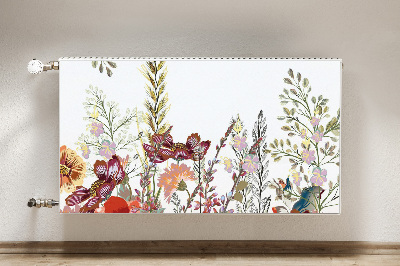 Printed radiator mat Field flowers