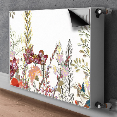 Printed radiator mat Field flowers