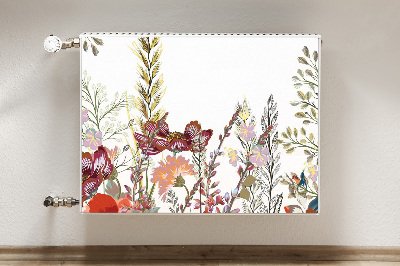 Printed radiator mat Field flowers