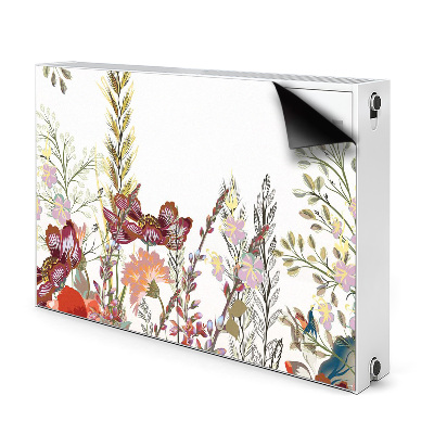 Printed radiator mat Field flowers