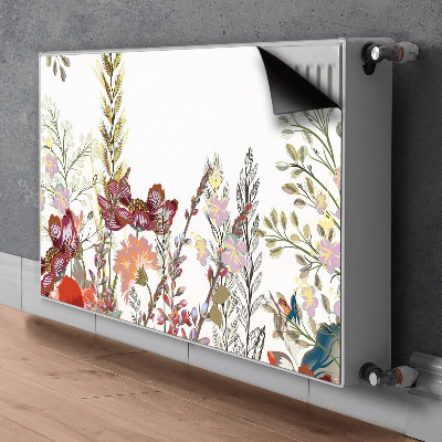 Printed radiator mat Field flowers