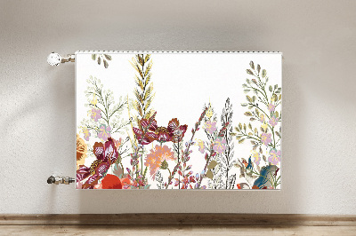 Printed radiator mat Field flowers