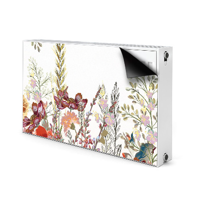 Printed radiator mat Field flowers