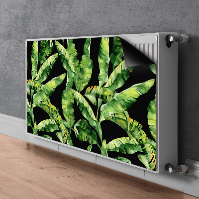 Magnetic radiator mat Tropical leaf