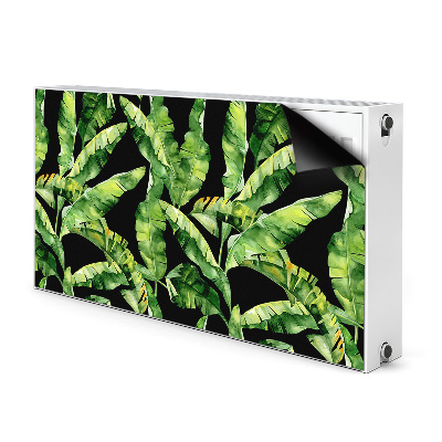 Magnetic radiator mat Tropical leaf