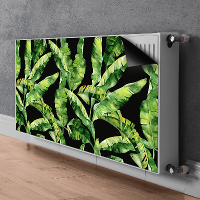 Magnetic radiator mat Tropical leaf