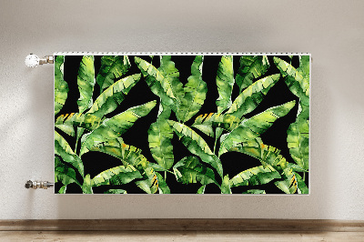 Magnetic radiator mat Tropical leaf