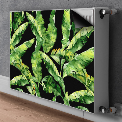 Magnetic radiator mat Tropical leaf