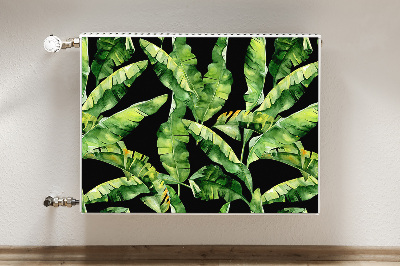 Magnetic radiator mat Tropical leaf