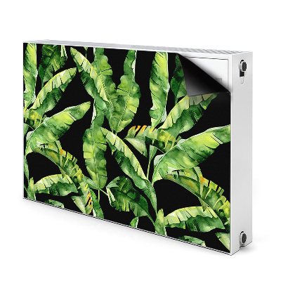 Magnetic radiator mat Tropical leaf