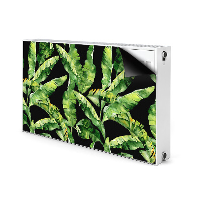 Magnetic radiator mat Tropical leaf