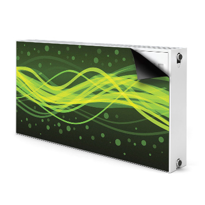 Magnetic radiator mat Green stripes