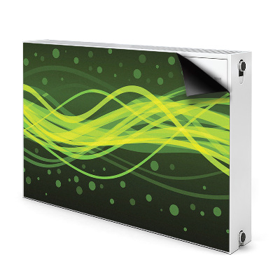 Magnetic radiator mat Green stripes