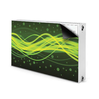 Magnetic radiator mat Green stripes