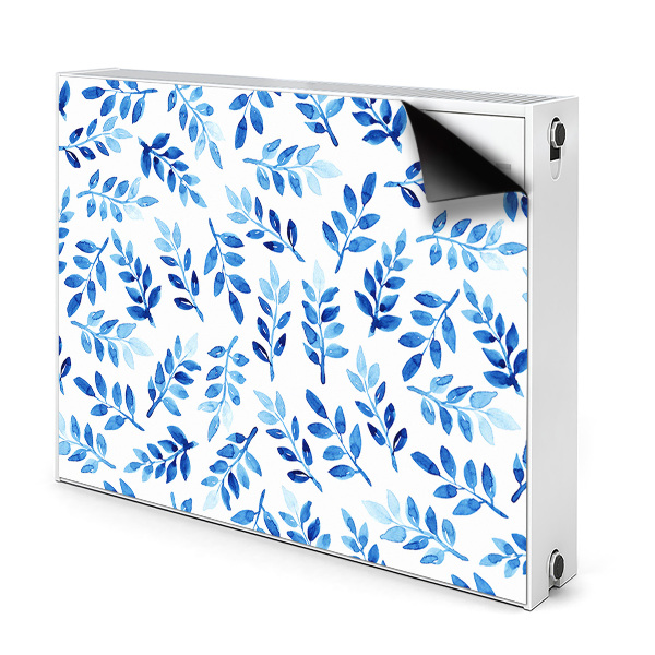 Magnetic radiator cover Blue watercolor