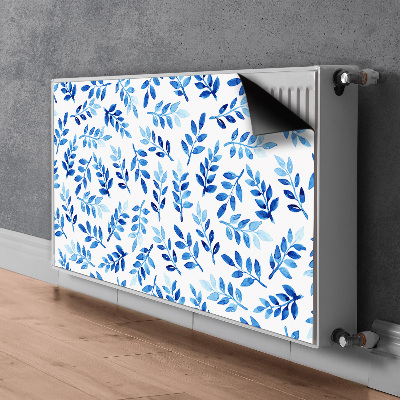 Magnetic radiator cover Blue watercolor