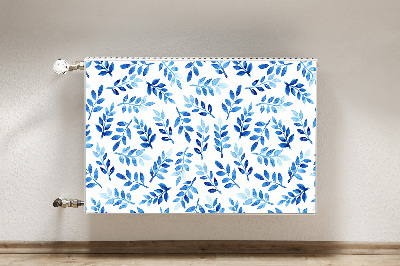 Magnetic radiator cover Blue watercolor