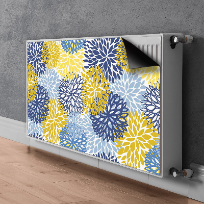 Printed radiator mat Chrysanthemum flowers