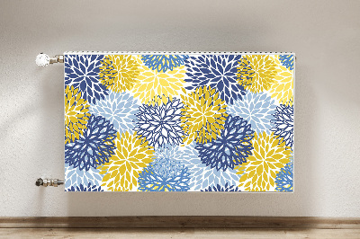 Printed radiator mat Chrysanthemum flowers