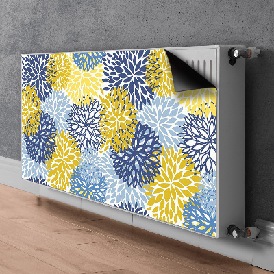 Printed radiator mat Chrysanthemum flowers