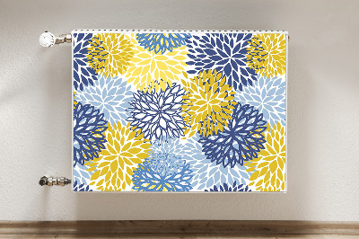 Printed radiator mat Chrysanthemum flowers