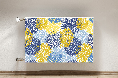 Printed radiator mat Chrysanthemum flowers