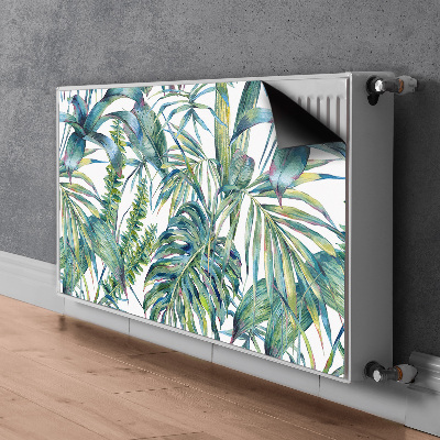 Magnetic radiator mat Exotic ferns