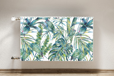 Magnetic radiator mat Exotic ferns