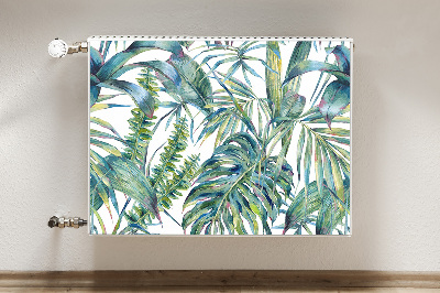 Magnetic radiator mat Exotic ferns