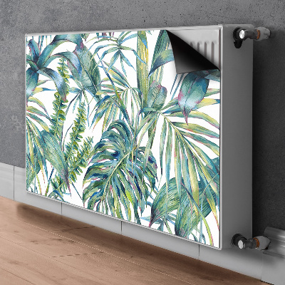 Magnetic radiator mat Exotic ferns