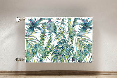 Magnetic radiator mat Exotic ferns