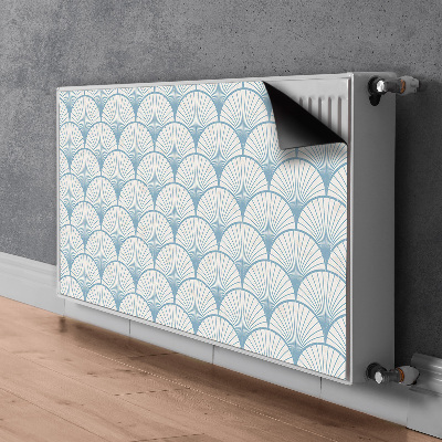 Magnetic radiator mat Retro scallops