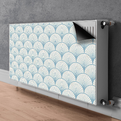 Magnetic radiator mat Retro scallops