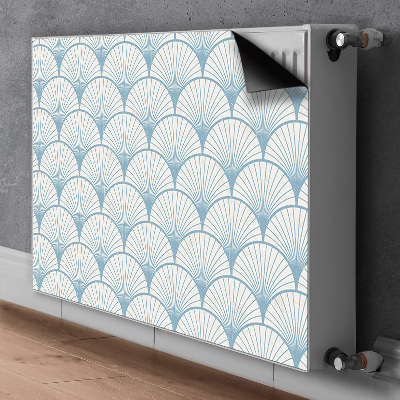 Magnetic radiator mat Retro scallops