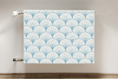 Magnetic radiator mat Retro scallops