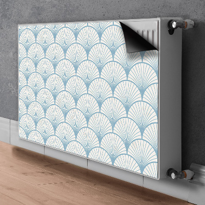 Magnetic radiator mat Retro scallops