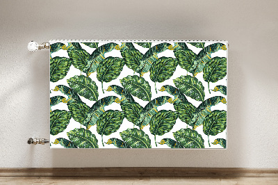 Magnetic radiator cover Monstera