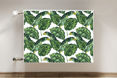 Magnetic radiator cover Monstera